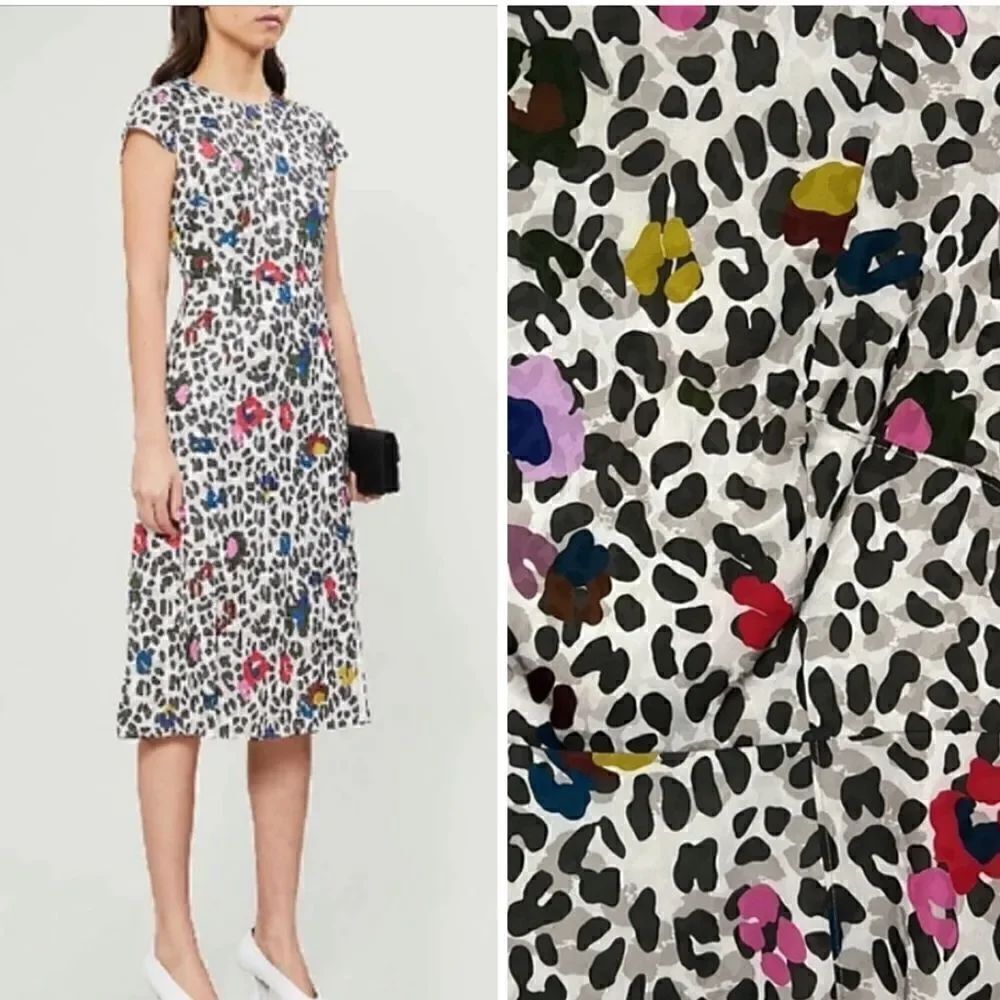 NWT Ted Baker London Stelaar Wilderness MIDI Dress Ted Size 1/ US XS